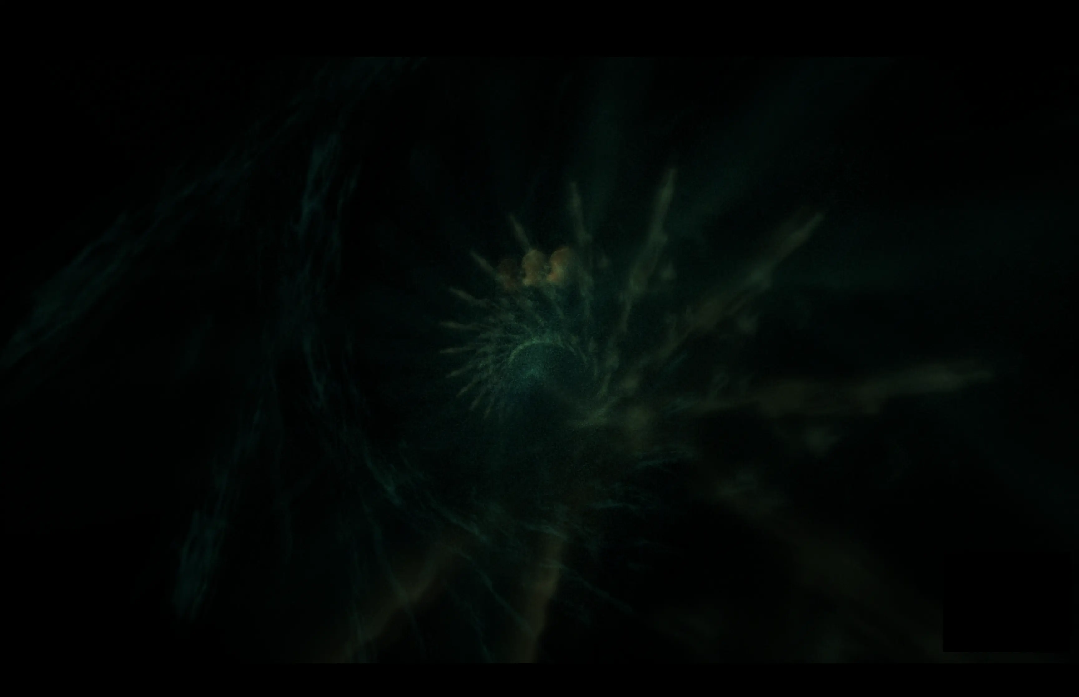 an ode to the future fossils of my bones, 2022, Touchdesigner: video projection.